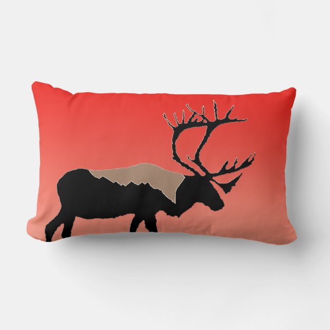 Västindien vid Sunset - Original Wildlife Art Lumbarkudde (Framsida)