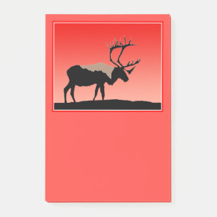 Västindien vid Sunset - Original Wildlife Art Post-it Block