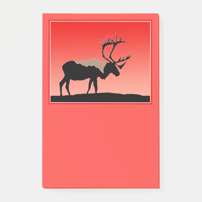 Västindien vid Sunset - Original Wildlife Art Post-it Block (Framsida)