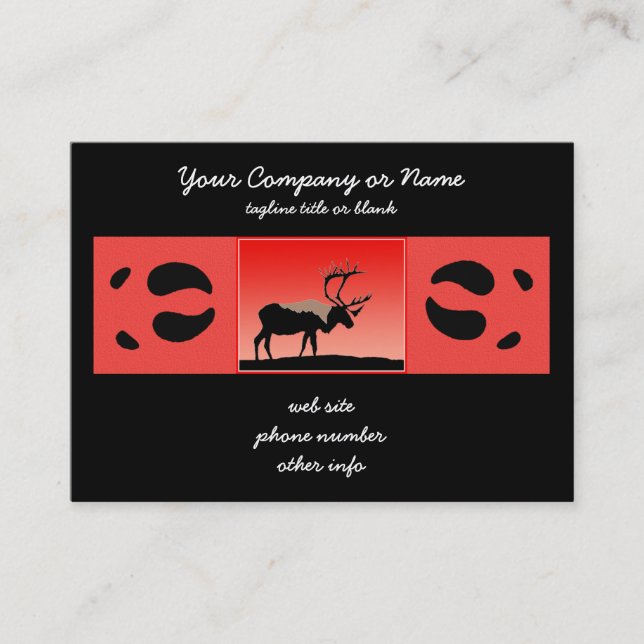 Västindien vid Sunset - Original Wildlife Art Visitkort (Framsida)