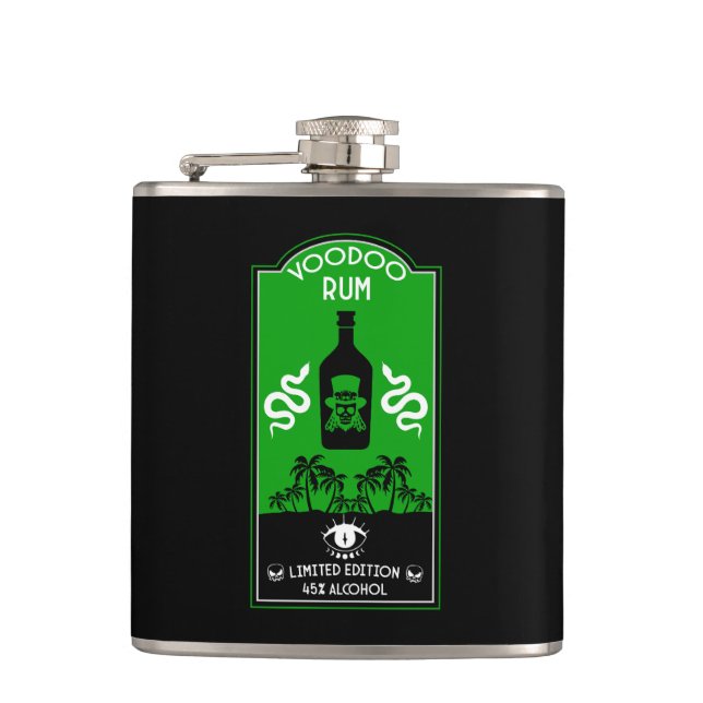 Västindien Voodoo Rum Fickplunta (Framsidan)