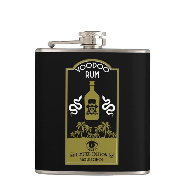 Västindien Voodoo Rum Fickplunta (Framsidan)