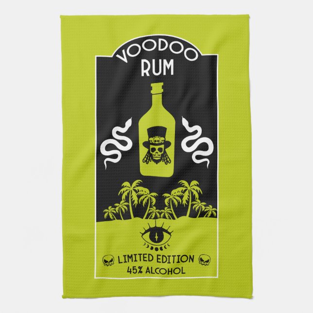 Västindien Voodoo Rum Kökshandduk (Vertikal)