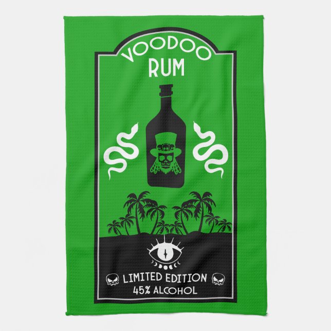 Västindien Voodoo Rum Kökshandduk (Vertikal)