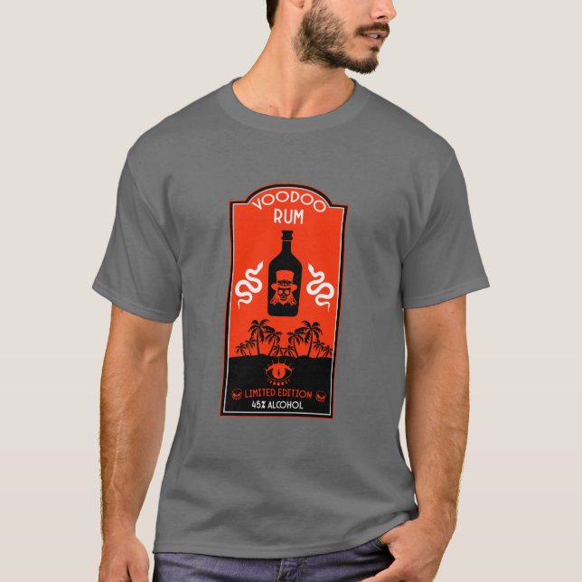 Västindien Voodoo Rum T Shirt (Framsida)