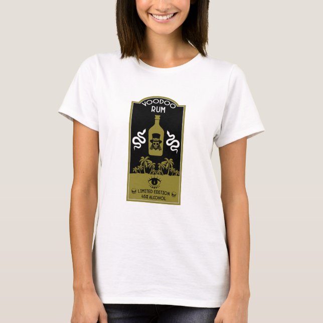 Västindien Voodoo Rum T Shirt (Framsida)