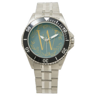 Västindiens nuvarande monogrammade Marskalkar Färg Armbandsur