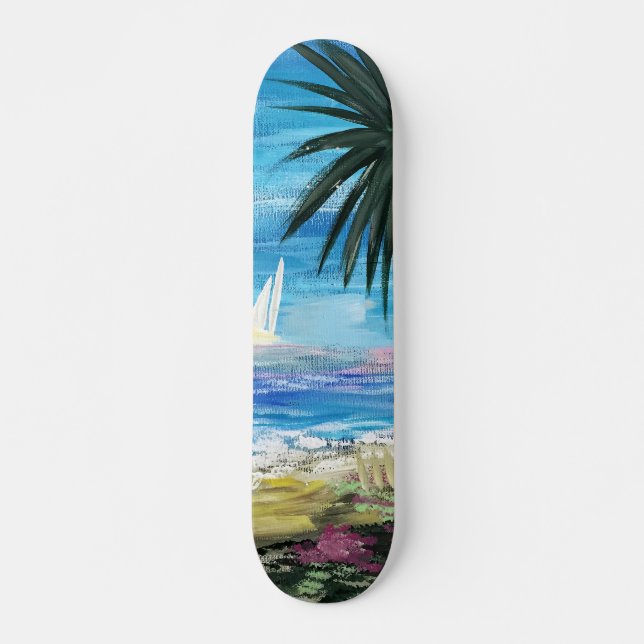 VästindiGetaway Mini Skateboard Bräda 18,5 Cm (Framsida)