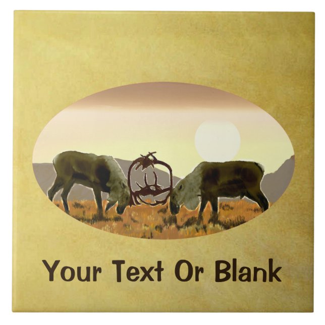 Västindiou Duel Kakelplatta (Framsidan)