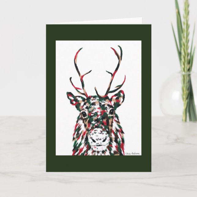 Västindiou Reindeer Card Helgkort (Framsida)
