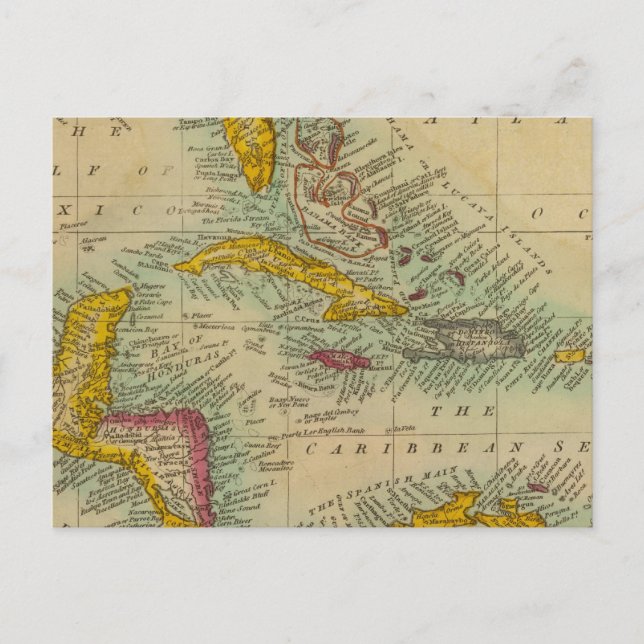 Västindiska öar vykort (Framsida)