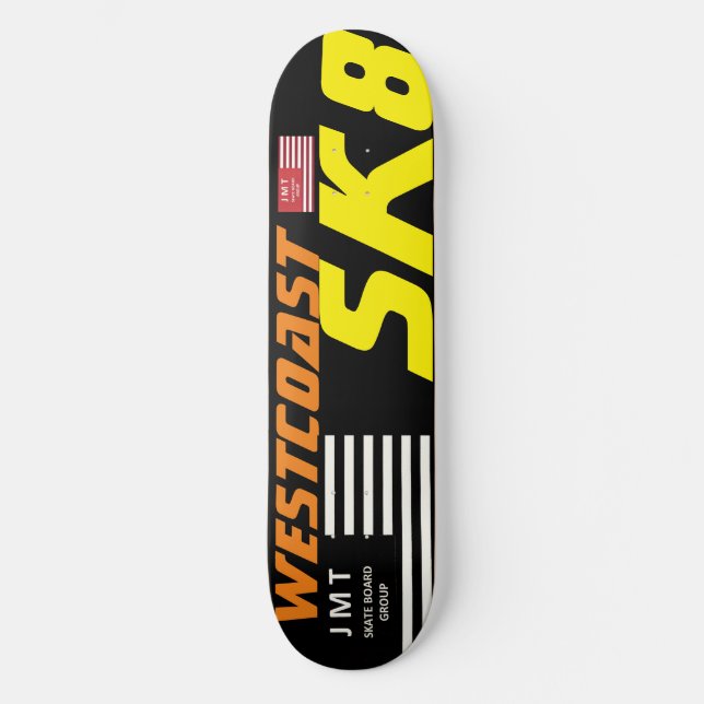 VÄSTKUST SK8 8 1/2" Skateboard Däck (Framsida)