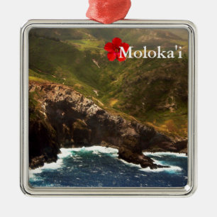 Västkusten av Molokai Julgransprydnad Metall