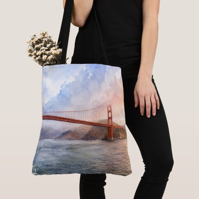 Västkustestetik Golden Gate Bridge SF-gåva Tygkasse (Närbild)
