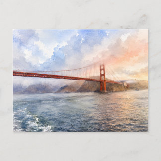 Västkustestetik Golden Gate Bridge SF-gåva Vykort