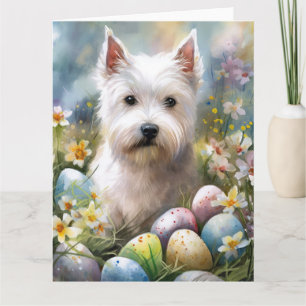 Västlig Highland White Terrier Påskägg Semester Kort