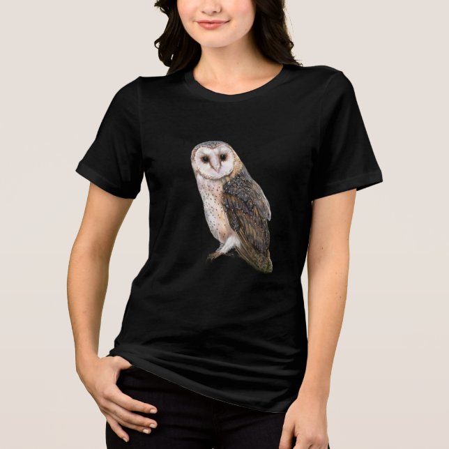 Västlig tornuggla t shirt (Framsida)