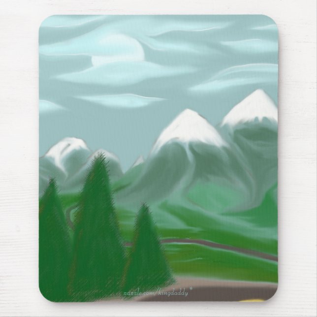 Västra älgmånsken Mousepad Musmatta (Framsidan)