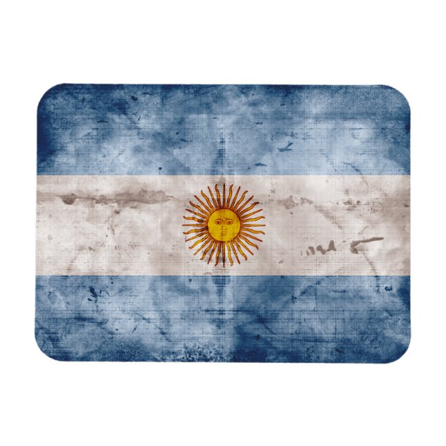 Västra Argentina Flagga Magnet (Horisontell)