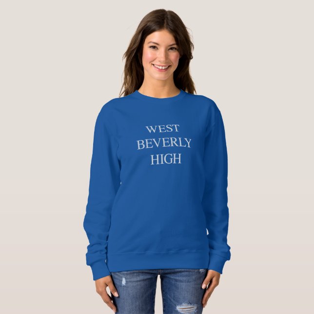 Västra Beverly Hills högstadiumtröja 90210 Tee Shirt (Hel framsida)