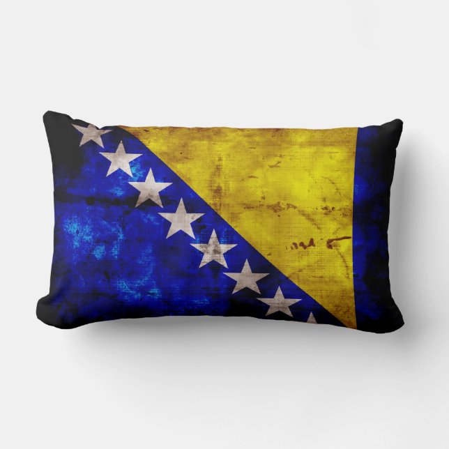 Västra Bosnien-Flagga Lumbarkudde (Framsida)