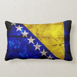 Västra Bosnien-Flagga Lumbarkudde