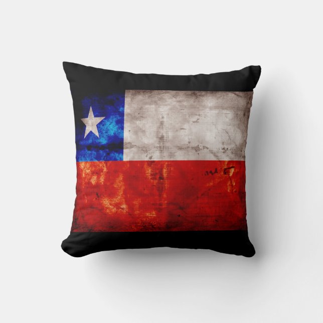 Västra Chile Flagga Kudde (Framsida)
