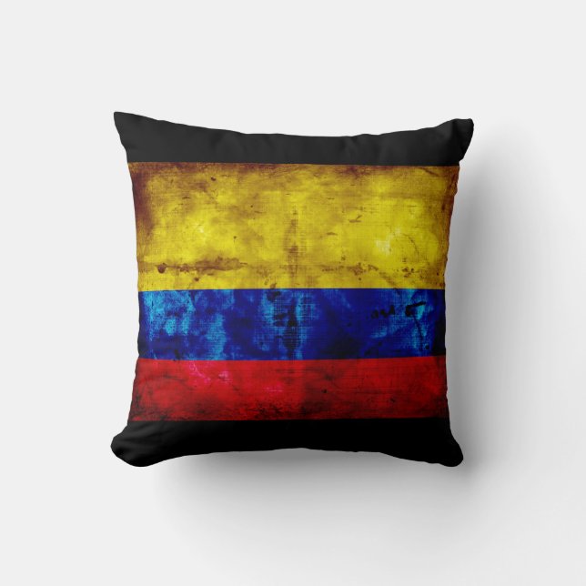 Västra Colombia Flagga Kudde (Framsida)