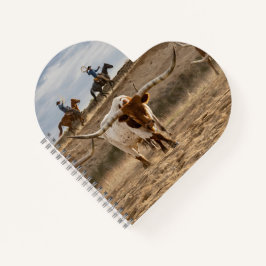 Västra cowboys med Longhorn-nötkreatur