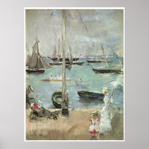 Västra Cowes, Isle av wighten, Berthe Morisot Poster