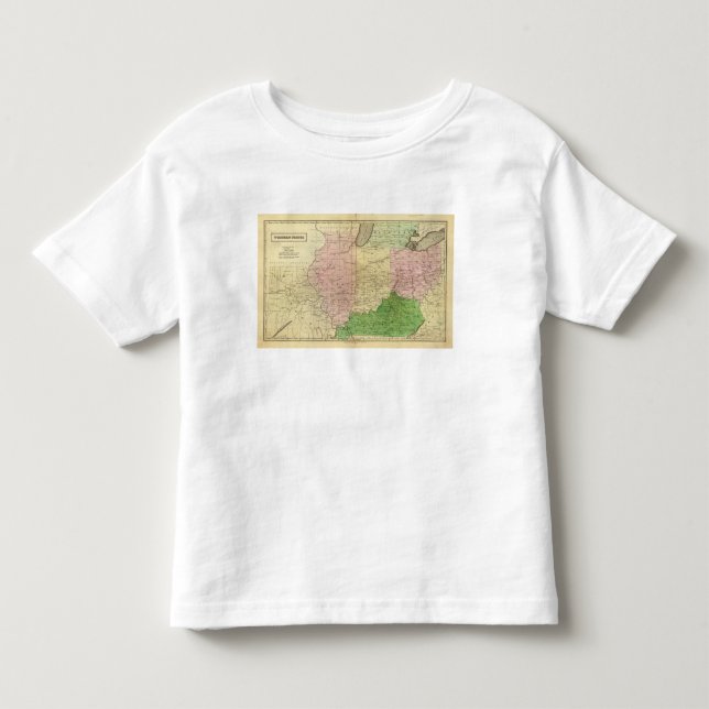 Västra delstatOlney karta Tee (Framsida)