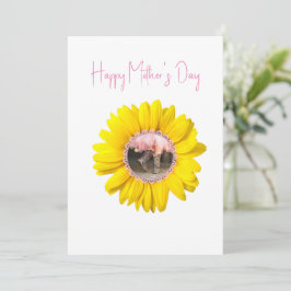 Västra Förmyndarskap Gula Solrosstövlar Mors Dag Julkort