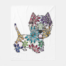 Västra höglands- filt för vitTerrierull