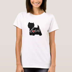 Västra höglands- kärlek för Terrier (Westie) T-shirt