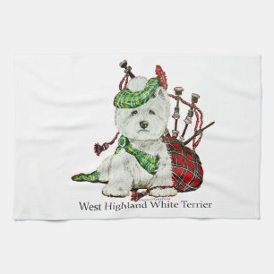 Västra höglands- Terrier Kökshandduk
