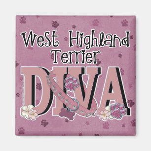 Västra höglands- TerrierDIVA Magnet
