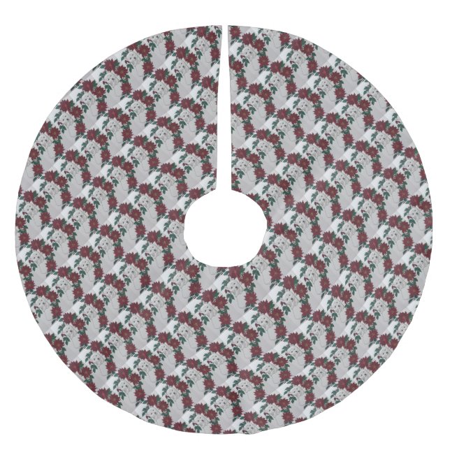 Västra höglands- Terrierhelgdagleverans Julgransmatta Borstad Polyester (Framsidan)