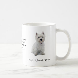 Västra höglands- Terriermugg med bilder och ett Kaffemugg