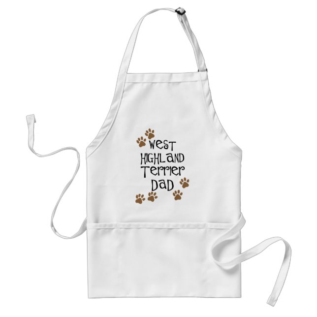 Västra höglands- Terrierpappa Förkläde (Framsidan)