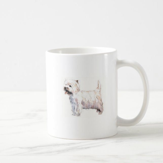 Västra höglands- vitTerrier Westie Kaffemugg (Höger)