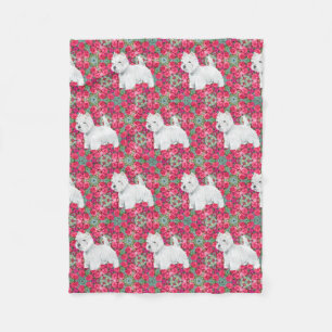 Västra höglands- vitTerriers Fleecefilt