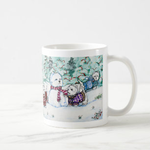 Västra höglands- vitTerriersnögubbe Kaffemugg