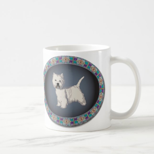 Västra höglands- WhiteTerrier mugg (Höger)