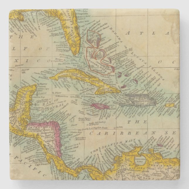 Västra Indien öar Stenunderlägg (Framsidan)