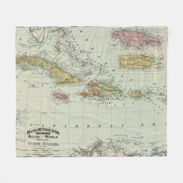 Västra Indies 11 Fleecefilt (Framsidan (Horisontell))