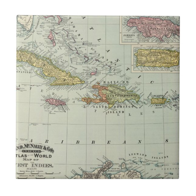 Västra Indies 11 Kakelplatta (Framsidan)