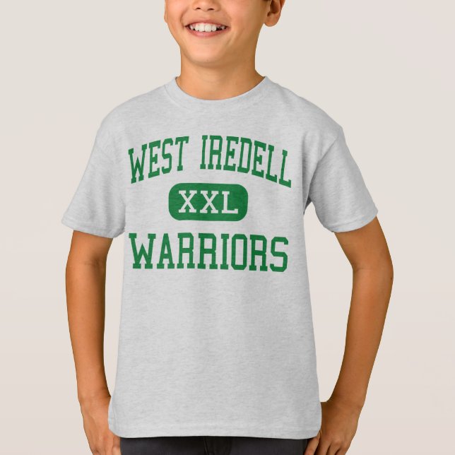 Västra Iredell - krigare - kick - Statesville Tee Shirt (Framsida)