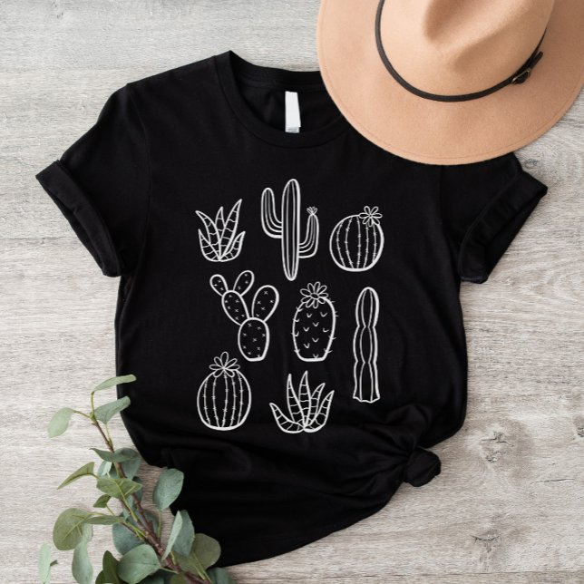 Västra Kaktusväxter Öken Boho Botanisk Trädgård T Shirt (Skapare uppladdad)