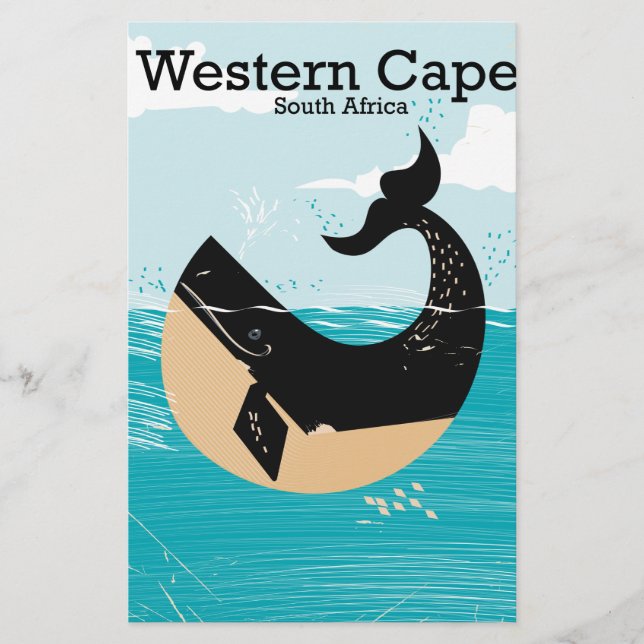 Västra Kapprovinsen Sydafrika Brevpapper (Framsida)