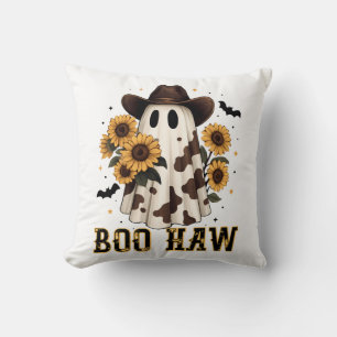 Västra Ko Fläck Spöklik Spöke Boo Haw Kudde